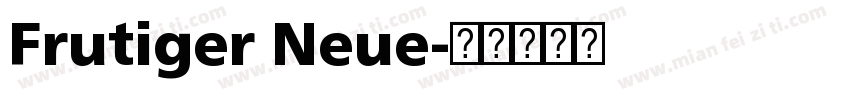 Frutiger Neue字体转换